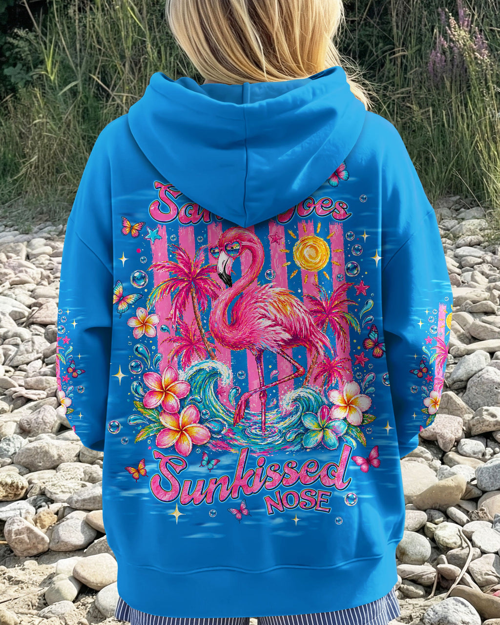 SANDY TOES SUNKISSED NOSE FLAMINGO  ALL OVER PRINT - TLNT0405263