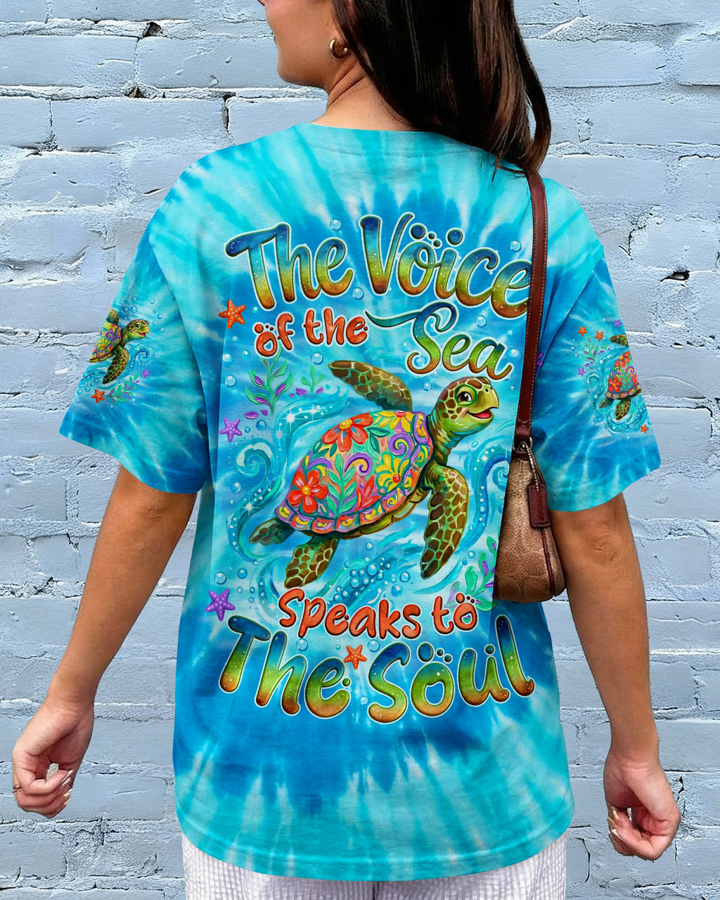 THE VOICE OF THE SEA SPEAKS TO THE SOUL TURTLE ALL OVER PRINT - TYQY2404263