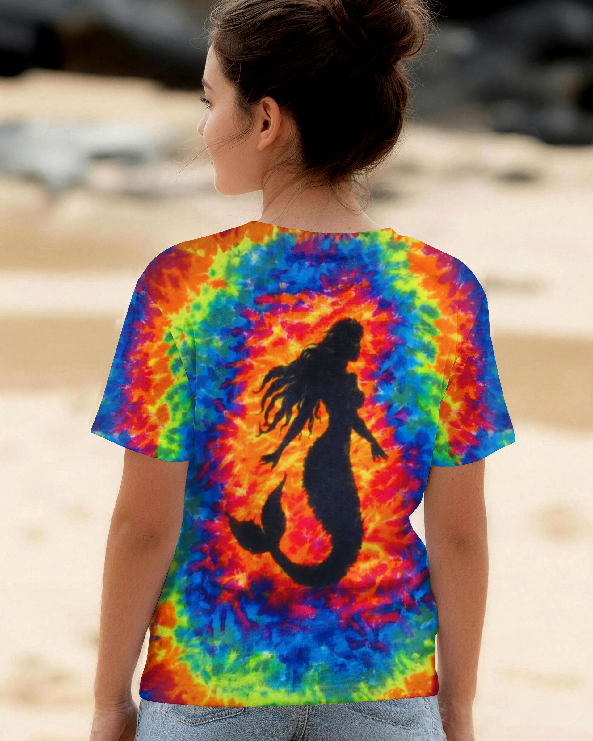 MERMAID COLORFUL SWIRL KIDS ALL OVER PRINT - TLTW2505261