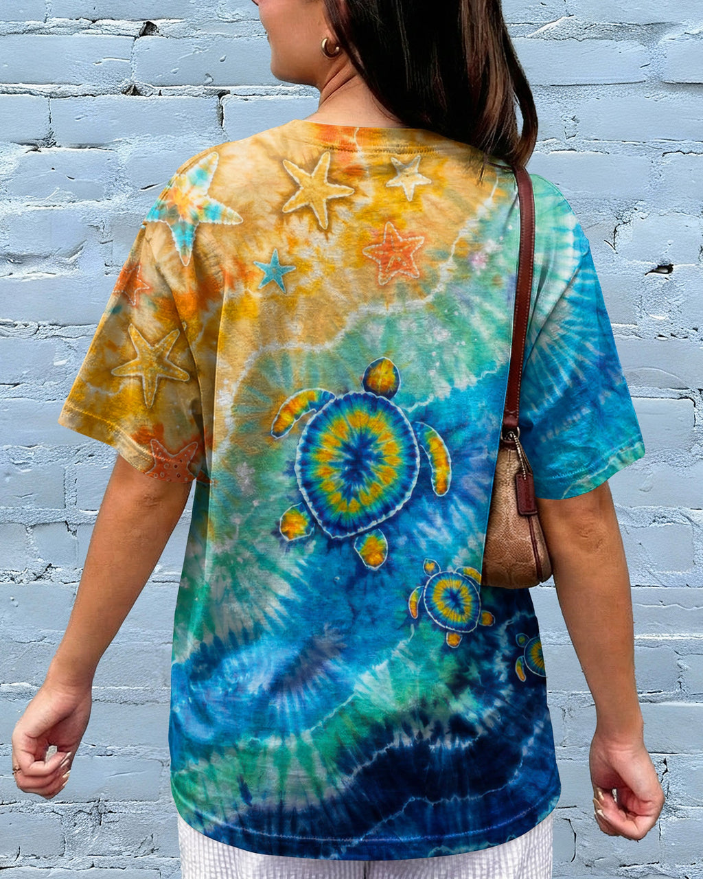 THREE TURTLES BEACH SAND BURST ALL OVER PRINT  - TLTW2206261
