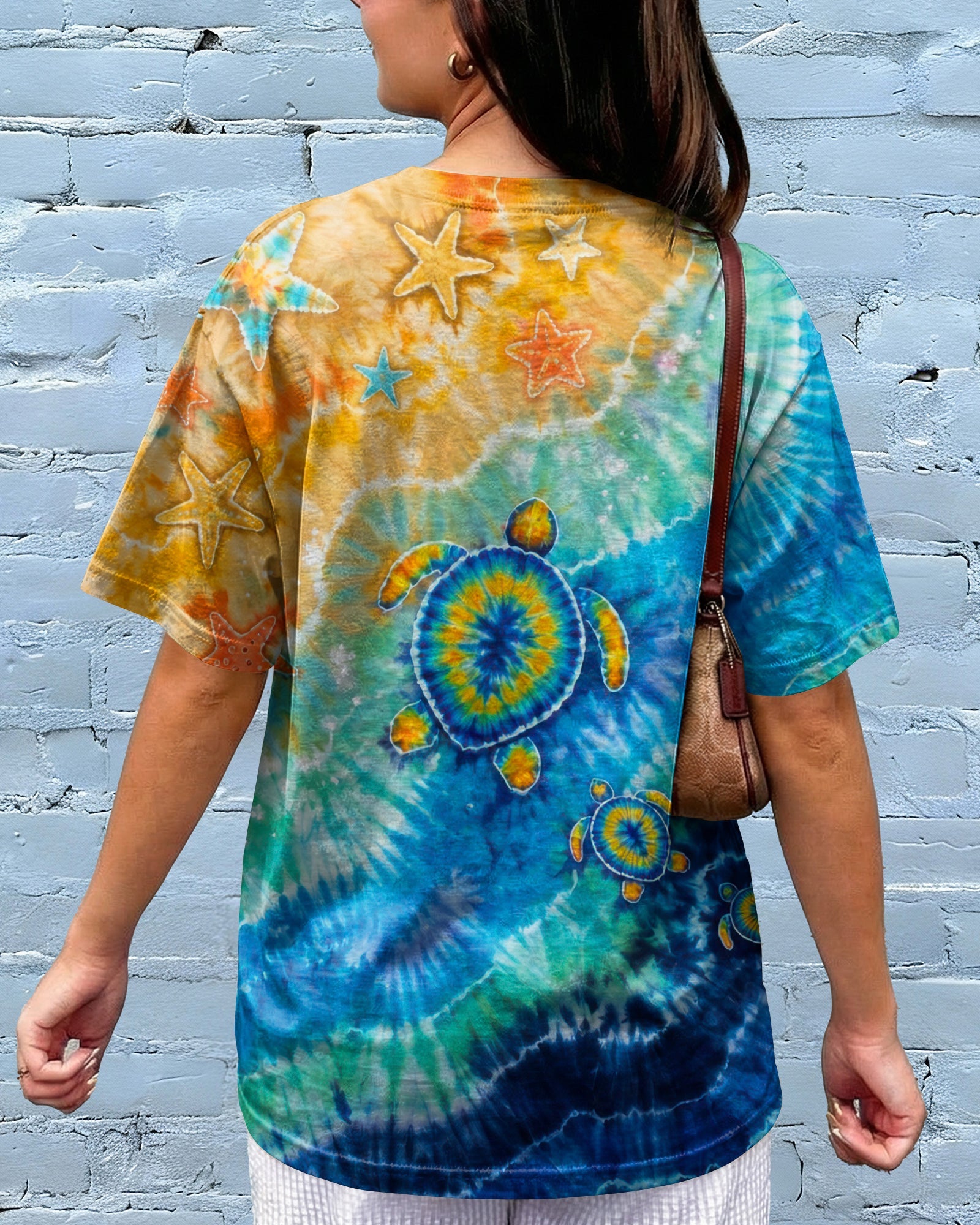 THREE TURTLES BEACH SAND BURST ALL OVER PRINT  - TLTW2206261