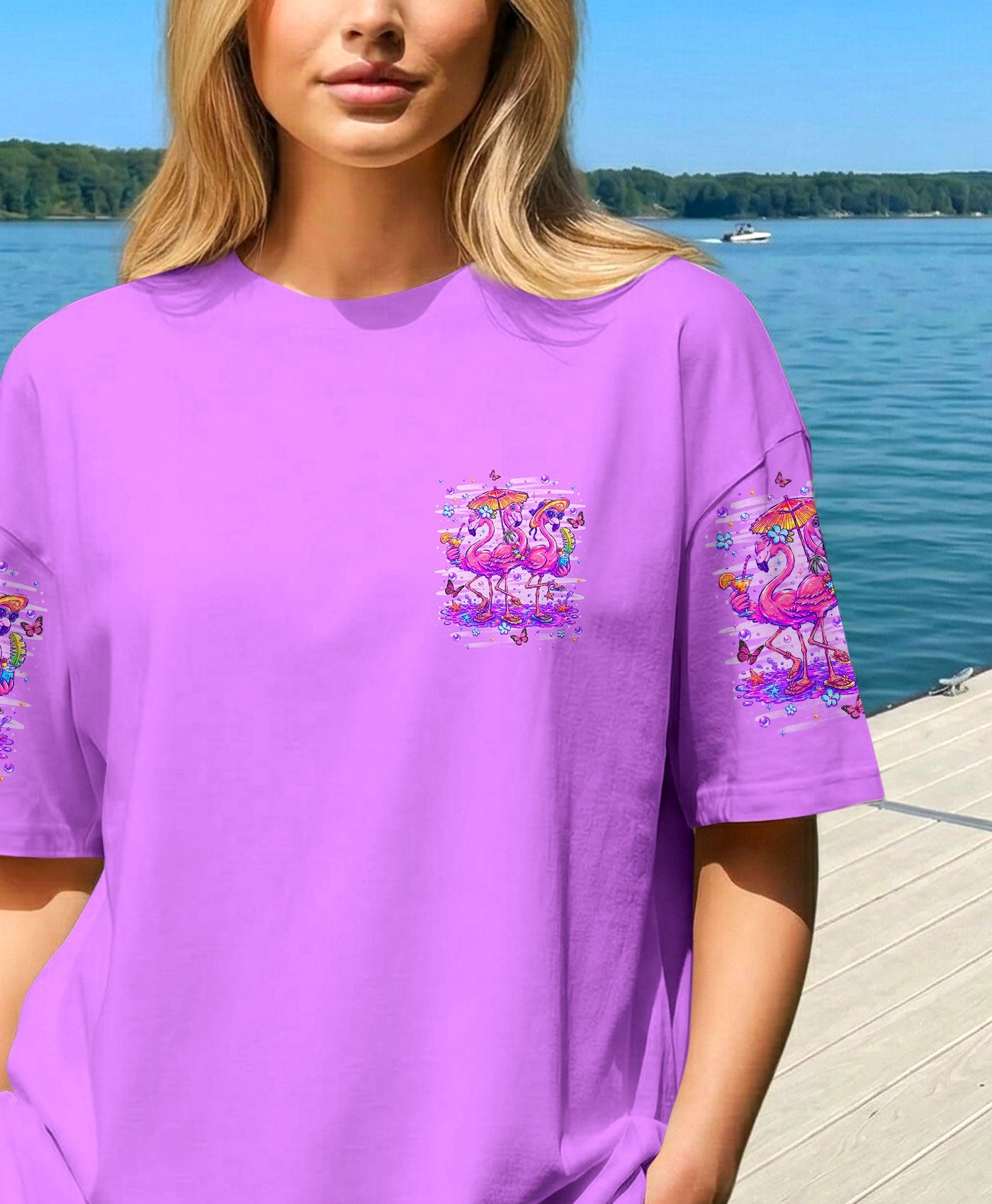 SANDY TOES SUNKISSED NOSE FLAMINGO ALL OVER PRINT -  TLHN2206265