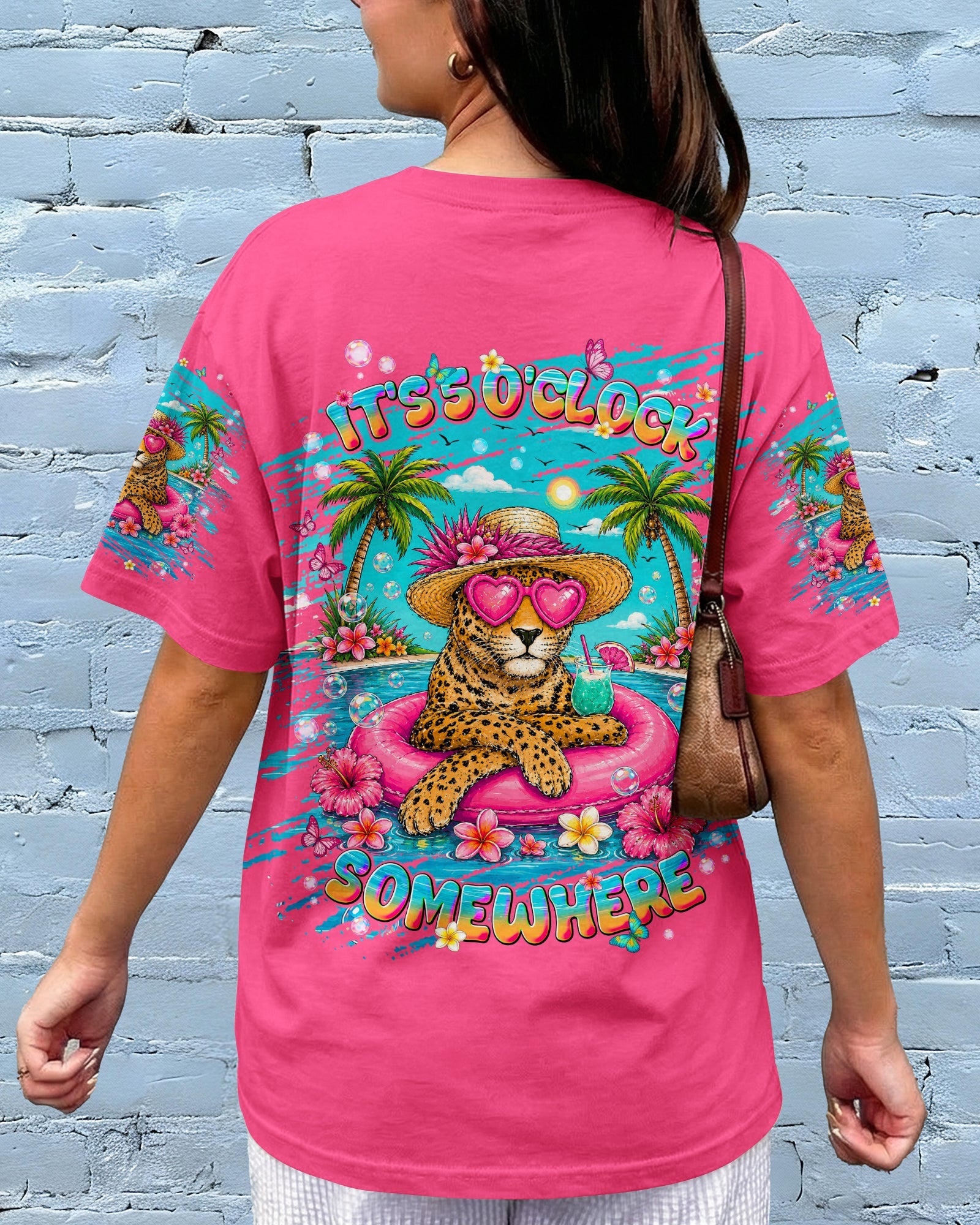 IT'S 5 O'CLOCK SOMEWHERE LEOPARD ALL OVER PRINT  - TLNT2605261