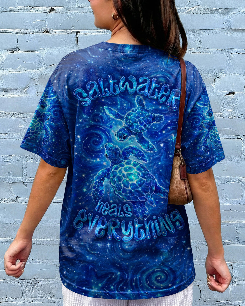 SALTWATER HEALS EVERYTHING TURTLE ALL OVER PRINT  - TLNO1504261