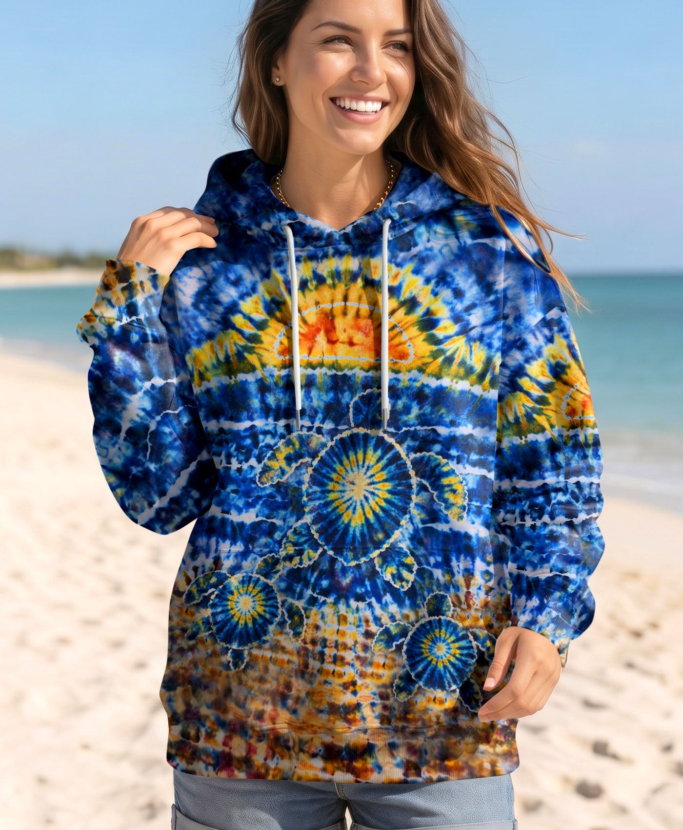 SUNSET SEA TURTLE ALL OVER PRINT  - TLHN1404261