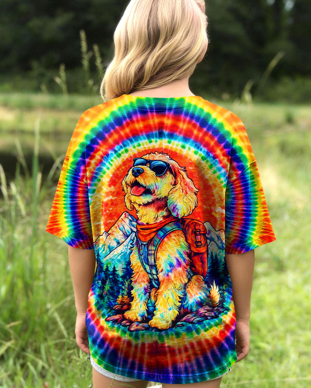 GOLDENDOODLE DOG SWIRL KIDS ALL OVER PRINT - TLNT2205263