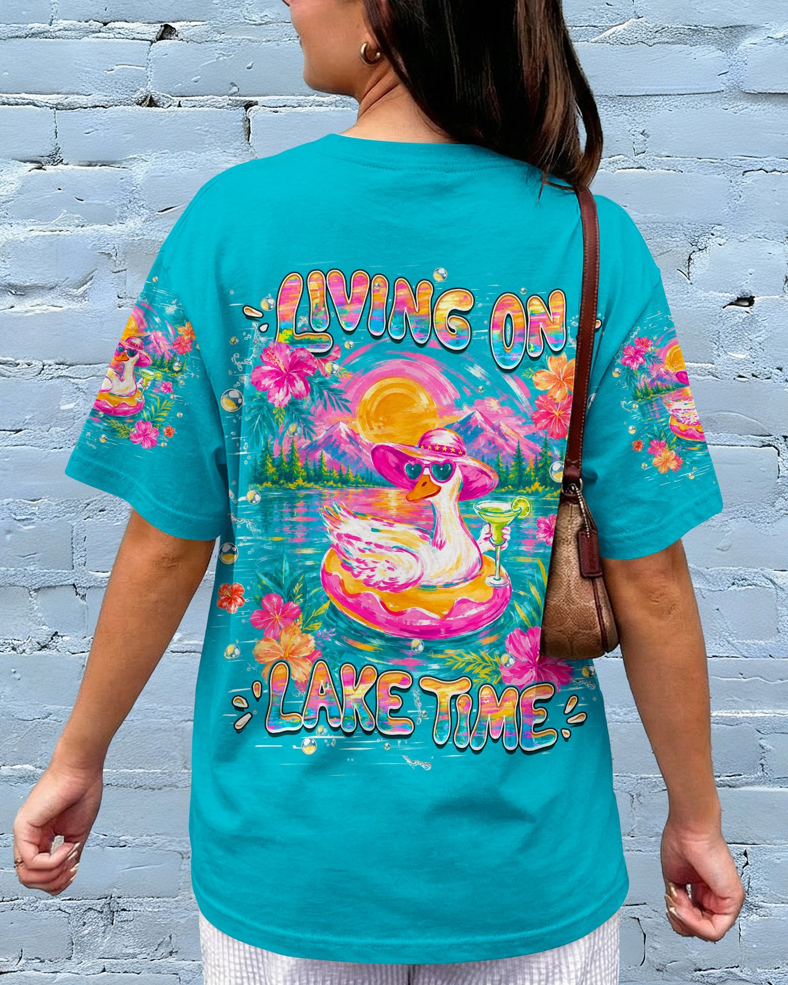 LIVING ON LAKE TIME GOOSE ALL OVER PRINT   - TLHN2205263