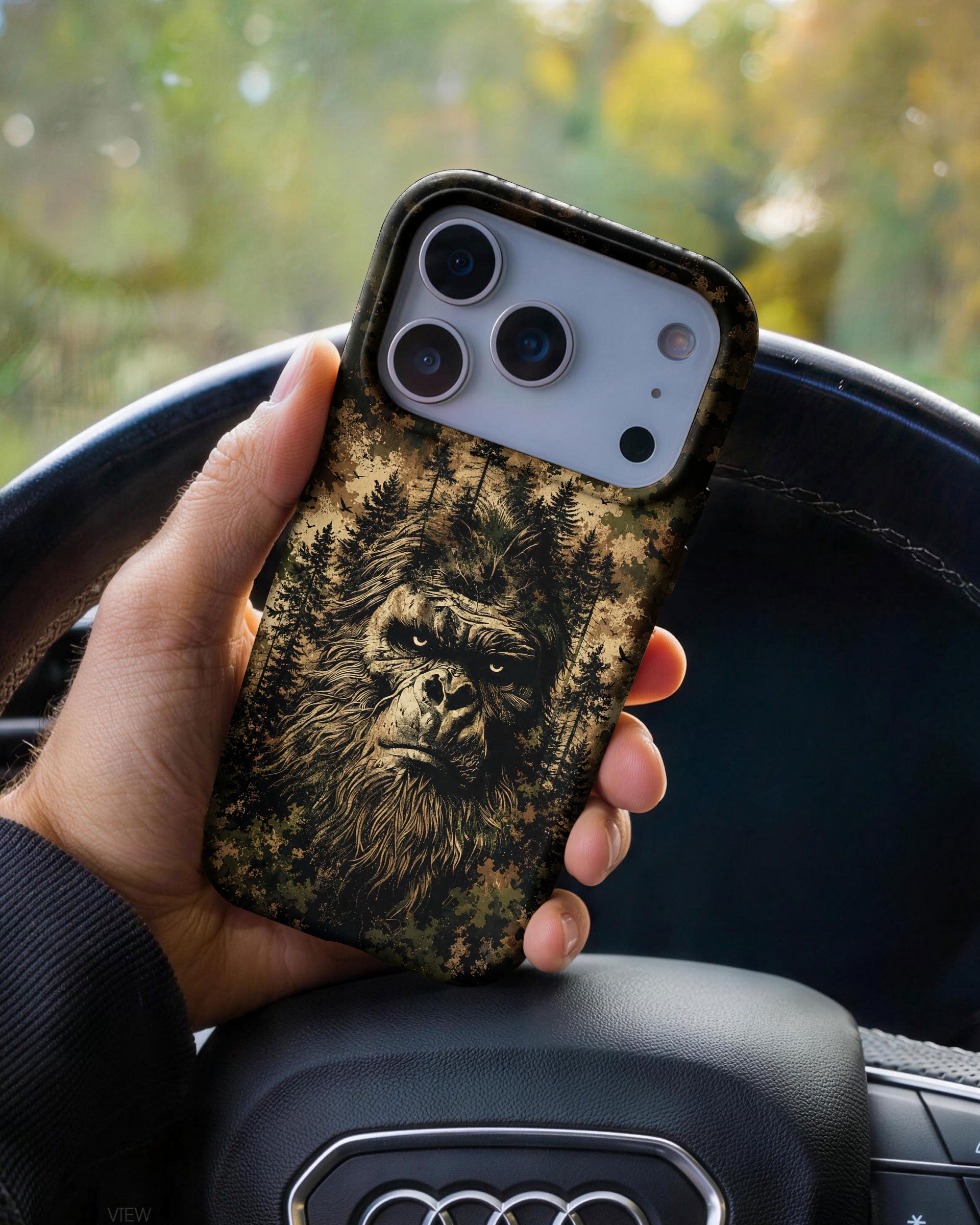 BIGFOOT IN THE FOREST CAMOUFLAGE PHONE CASE  - TLNT2105264