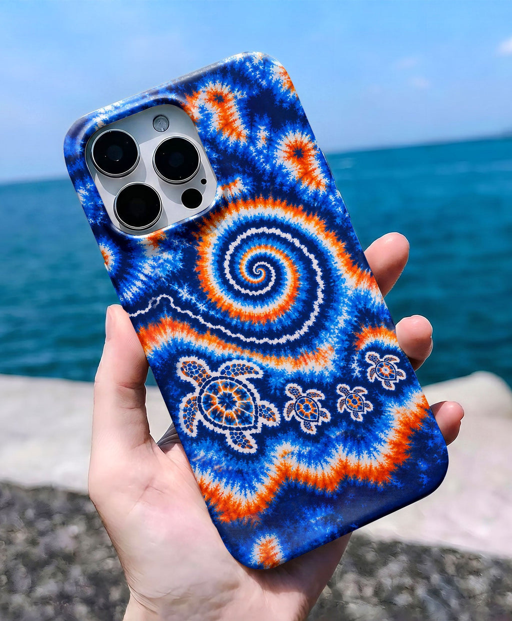 TURTLES WAVES SWIRL PHONE CASE   - TLHN0805264