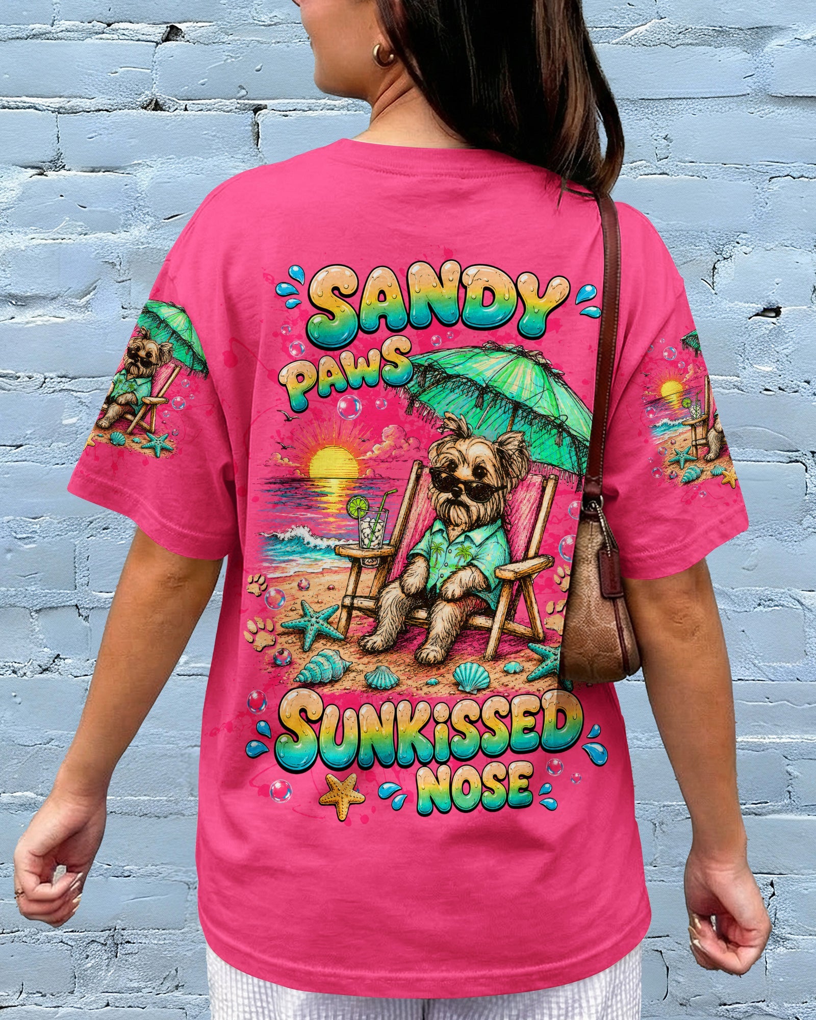 SANDY PAWS SUNKISSED NOSE YORKIE DOG ALL OVER PRINT - TLTW2205264