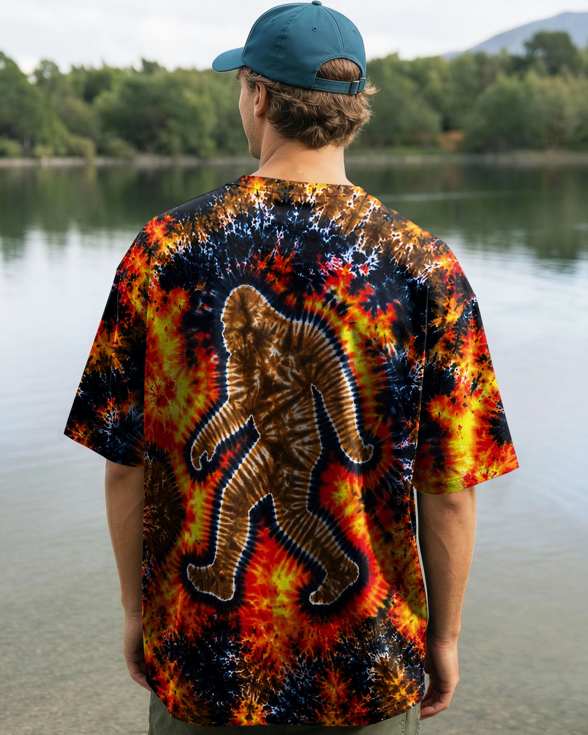BIGFOOT FLAME BURST PATTERN ALL OVER PRINT - TLNT1505261