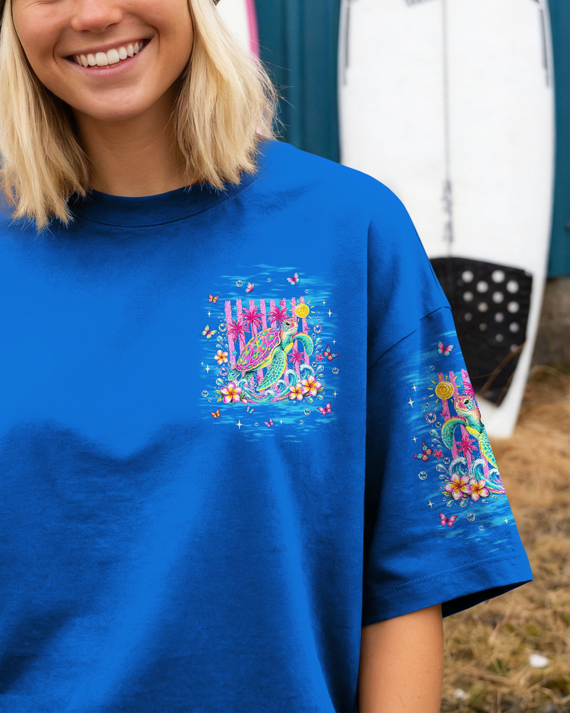 SALTWATER HEALS EVERYTHING TURTLE ALL OVER PRINT  - TLNT0505262