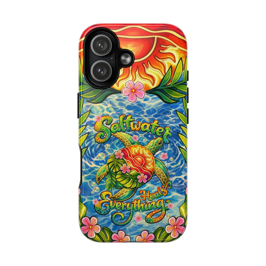 SALTWATER HEALS EVERYTHING TURTLE MAGNETIC PHONE CASE - TLNT1704262