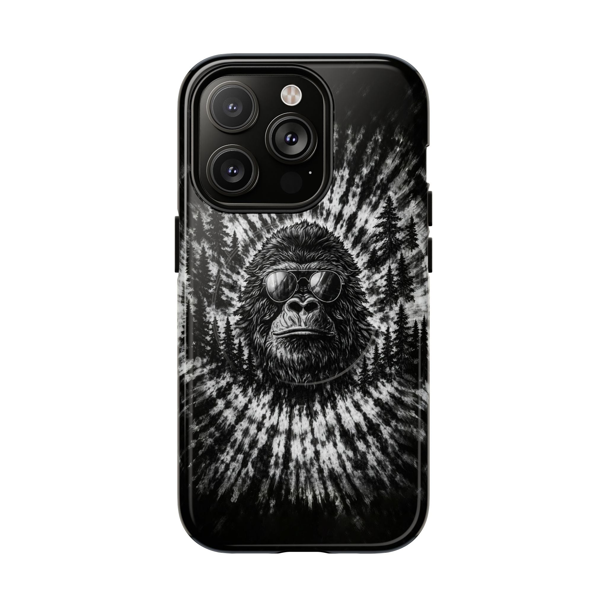 BIGFOOT BLACK & WHITE SWIRL MAGNETIC PHONE CASE  - TLTW2205262