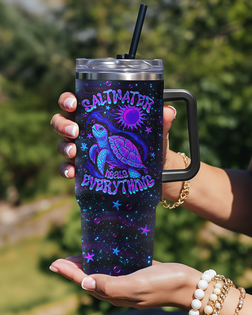 SALTWATER HEALS EVERYTHING TURTLE TUMBLER   - TLNO1304261