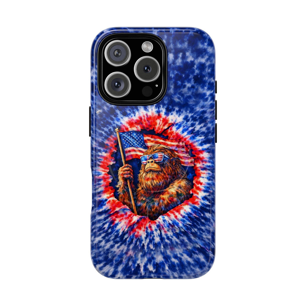 BIGFOOT WITH FLAG MAGNETIC PHONE CASE - TLHN0705264
