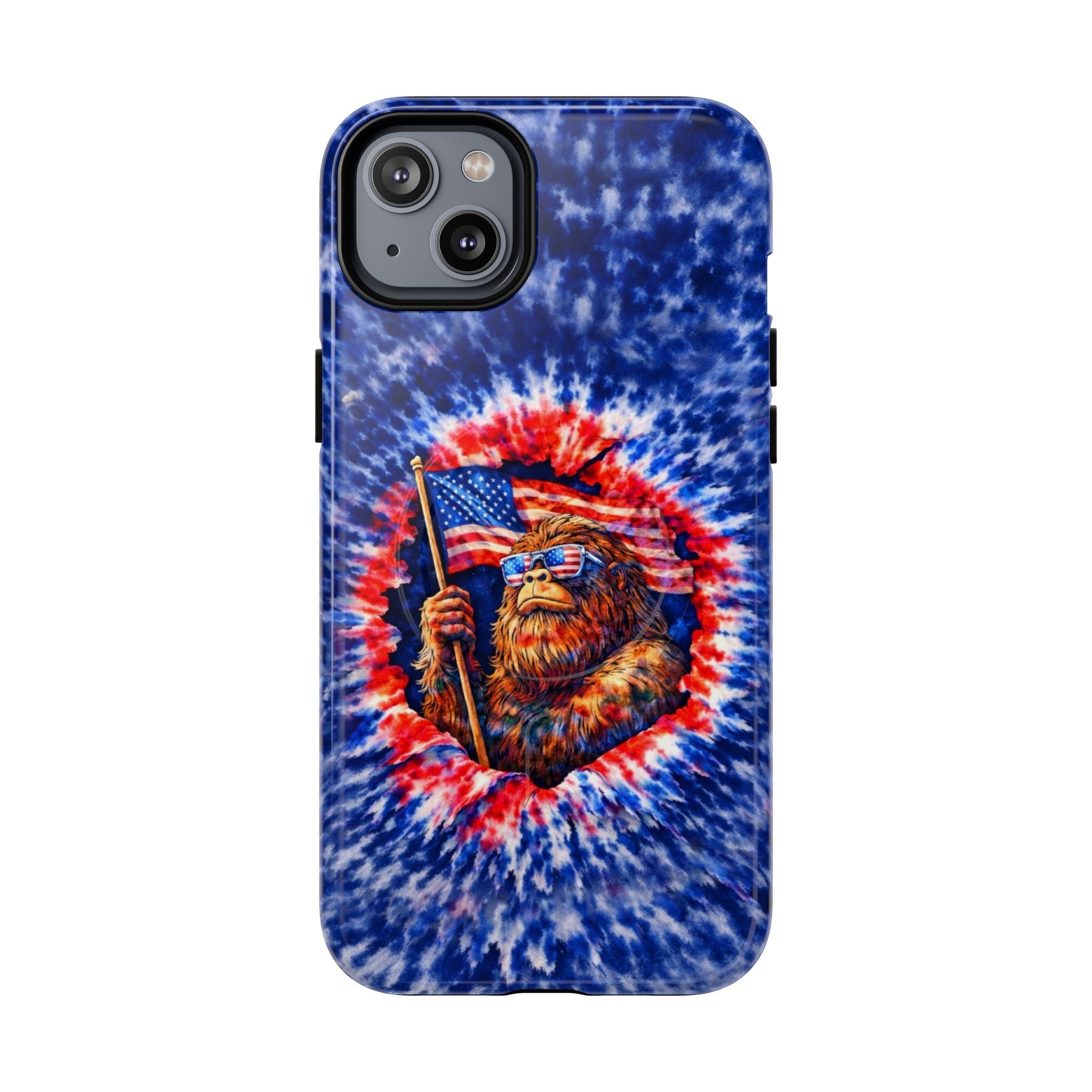 BIGFOOT WITH FLAG MAGNETIC PHONE CASE - TLHN0705264