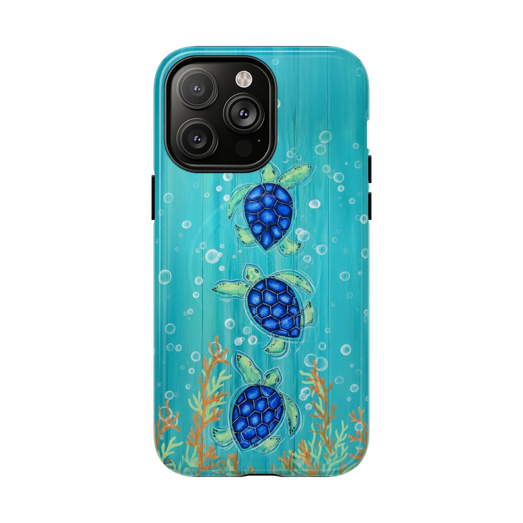 THREE SEA TURTLE MAGNETIC PHONE CASE  - TLTW2804264