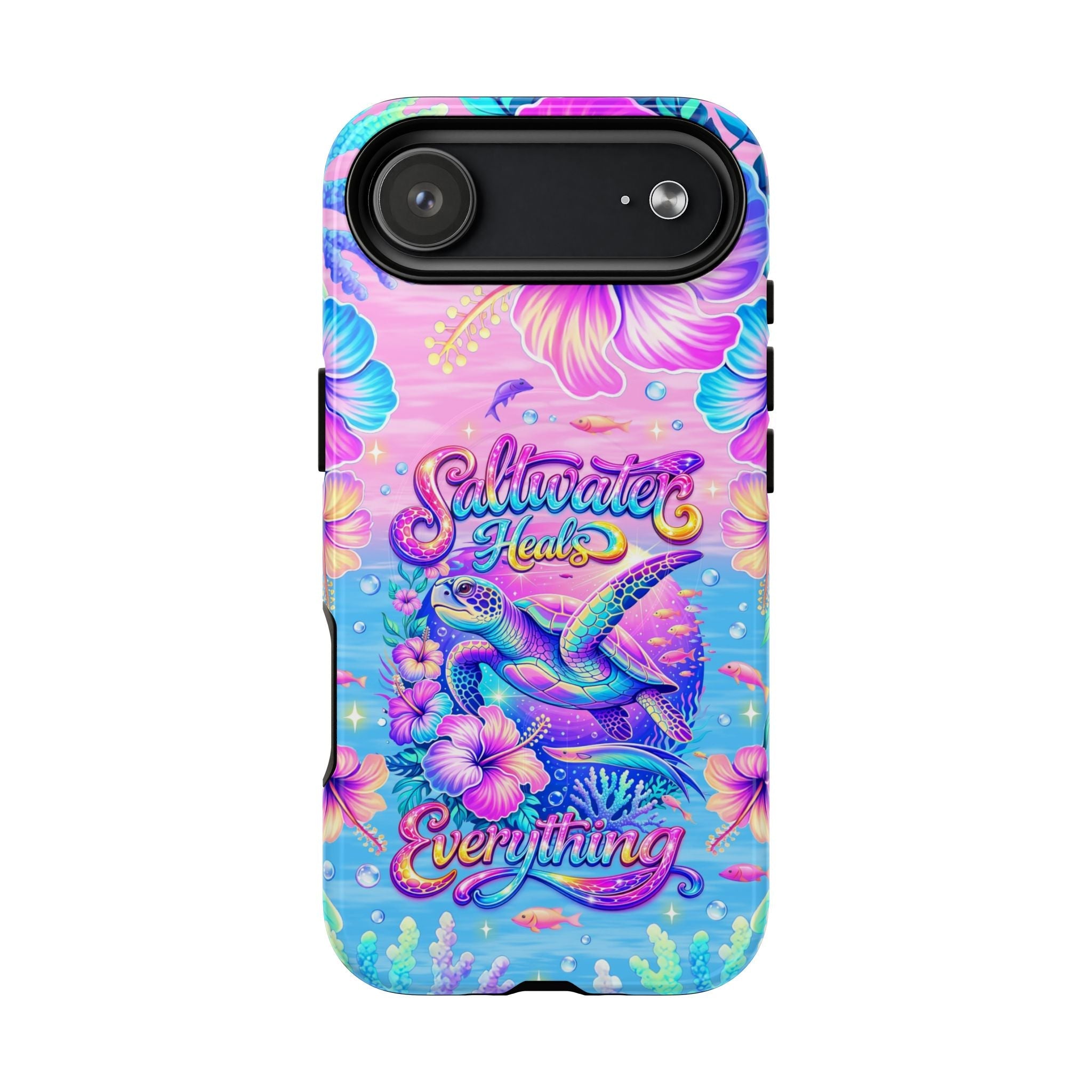 SALTWATER HEALS EVERYTHING TURTLE MAGNETIC  PHONE CASE    - TLNT1104264