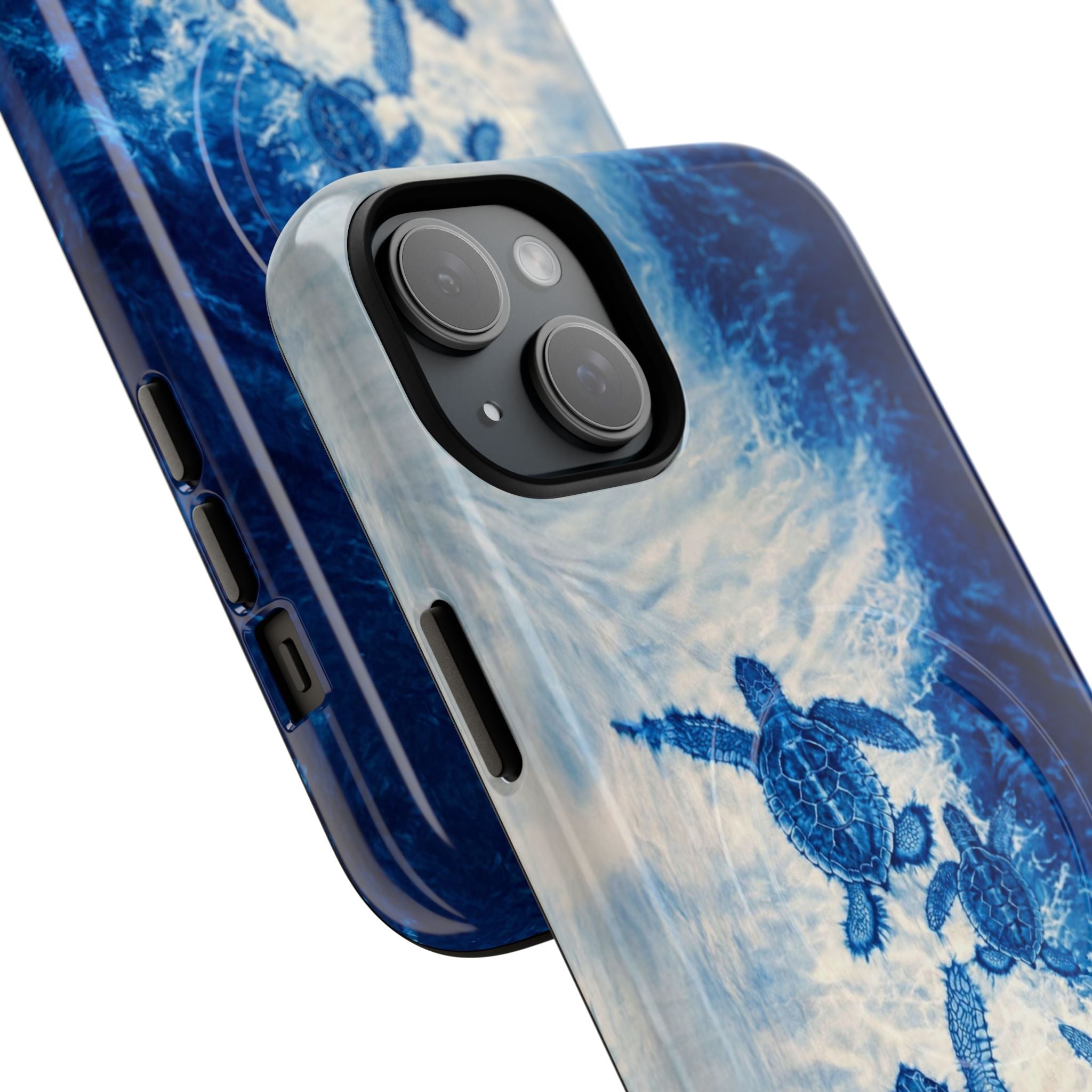 SEA TURTLE FAMILY WAVES MAGNETIC PHONE CASE  - TLTW1704264