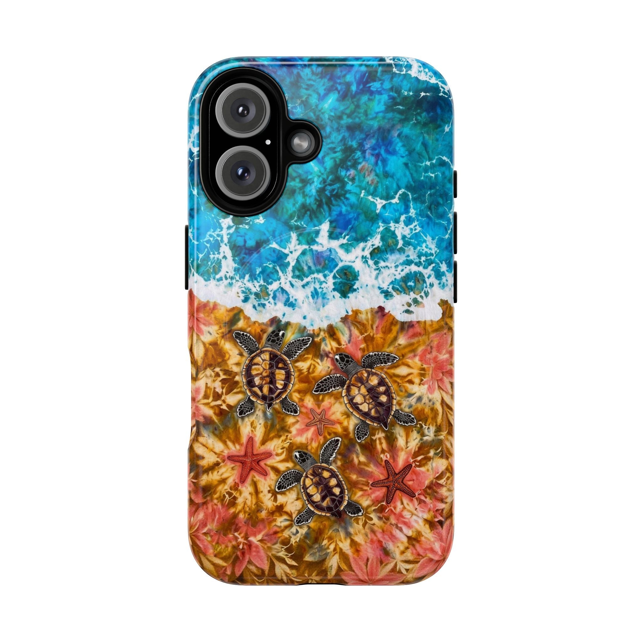 SEA TURTLE SALTY WAVES MAGNETIC PHONE CASE  - TLHG1405264