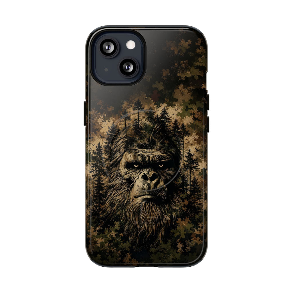 BIGFOOT IN THE FOREST CAMOUFLAGE MAGNETIC PHONE CASE  - TLNT2105264
