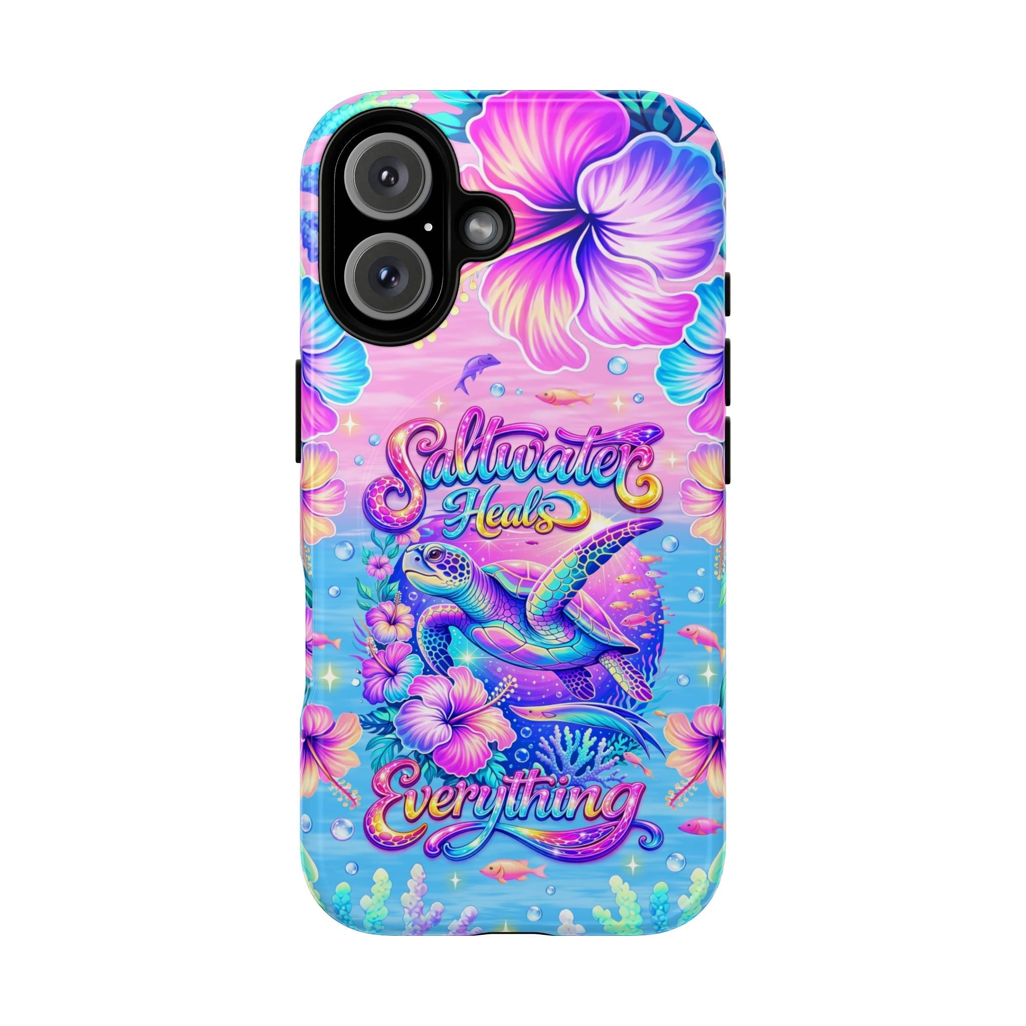 SALTWATER HEALS EVERYTHING TURTLE MAGNETIC  PHONE CASE    - TLNT1104264