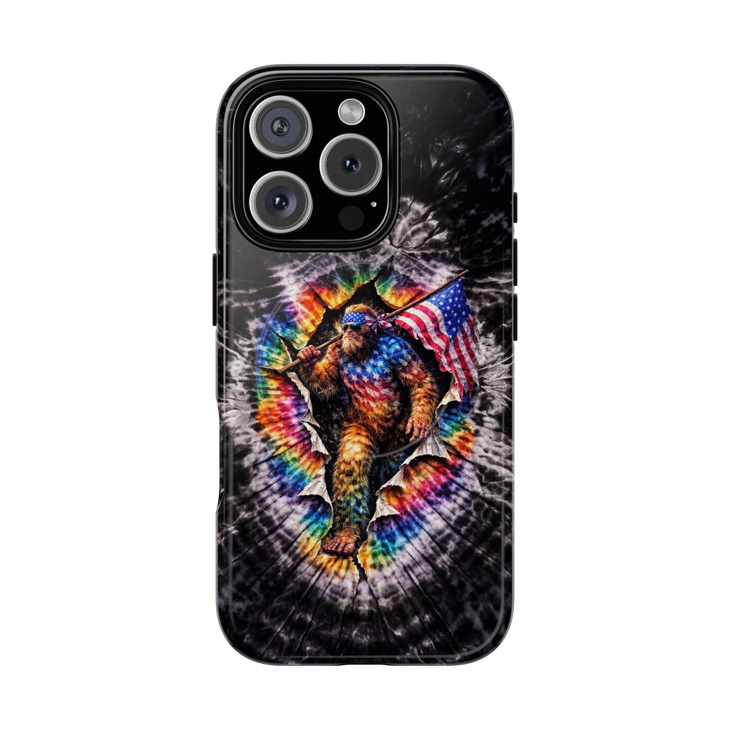 BIGFOOT WITH FLAG SWIRL MAGNETIC  PHONE CASE  - TLTW1905264