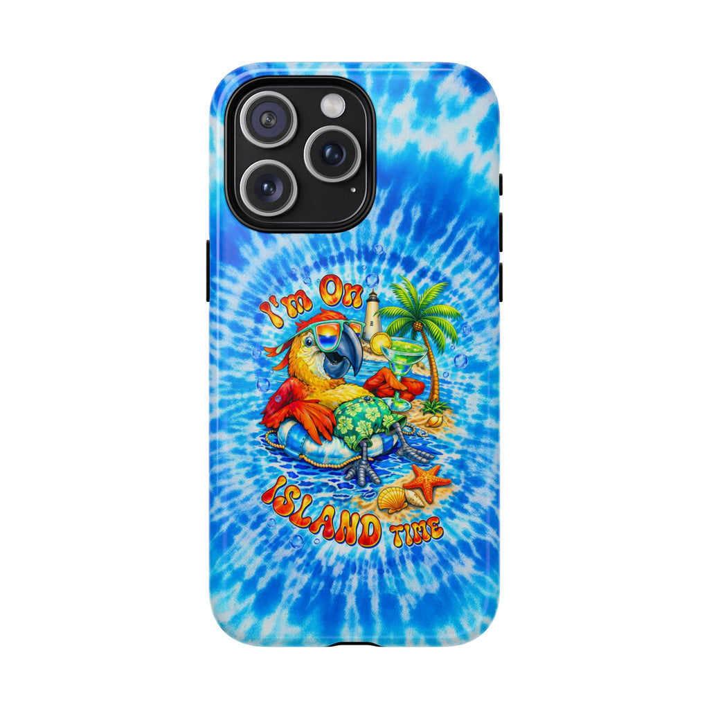 I'M ON ISLAND TIME PARROT SWIRL MAGNETIC PHONE CASE   - TLTW1304262