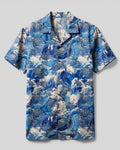 OCEAN TURTLE WAVES CAMP SHIRT - TYQY0207264