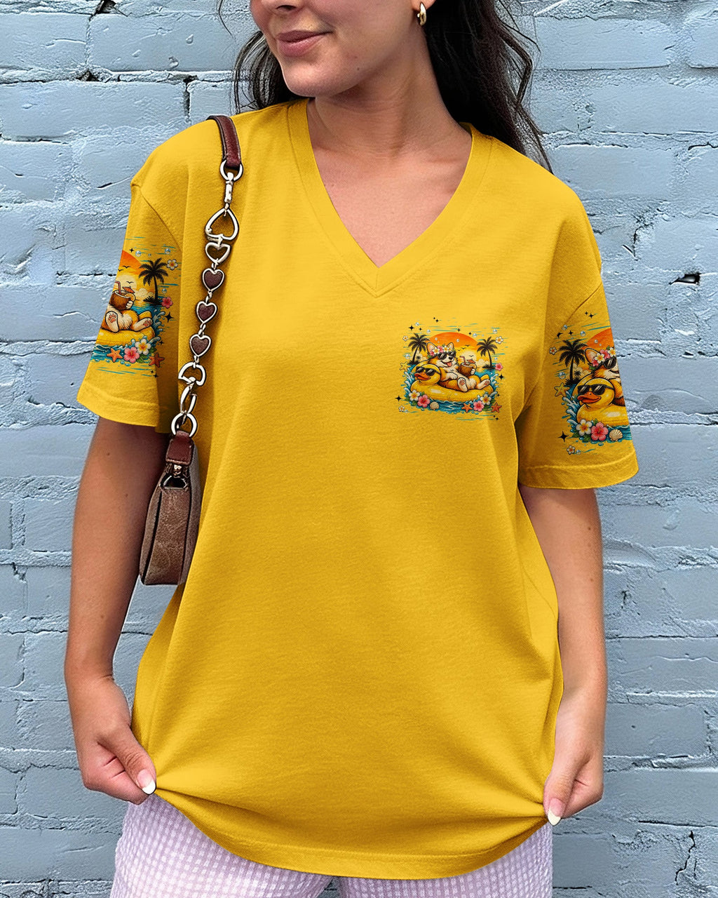 MEET ME AT MY HAPPY PLACE CORGI DOG ALL OVER PRINT   - TLHN2605263