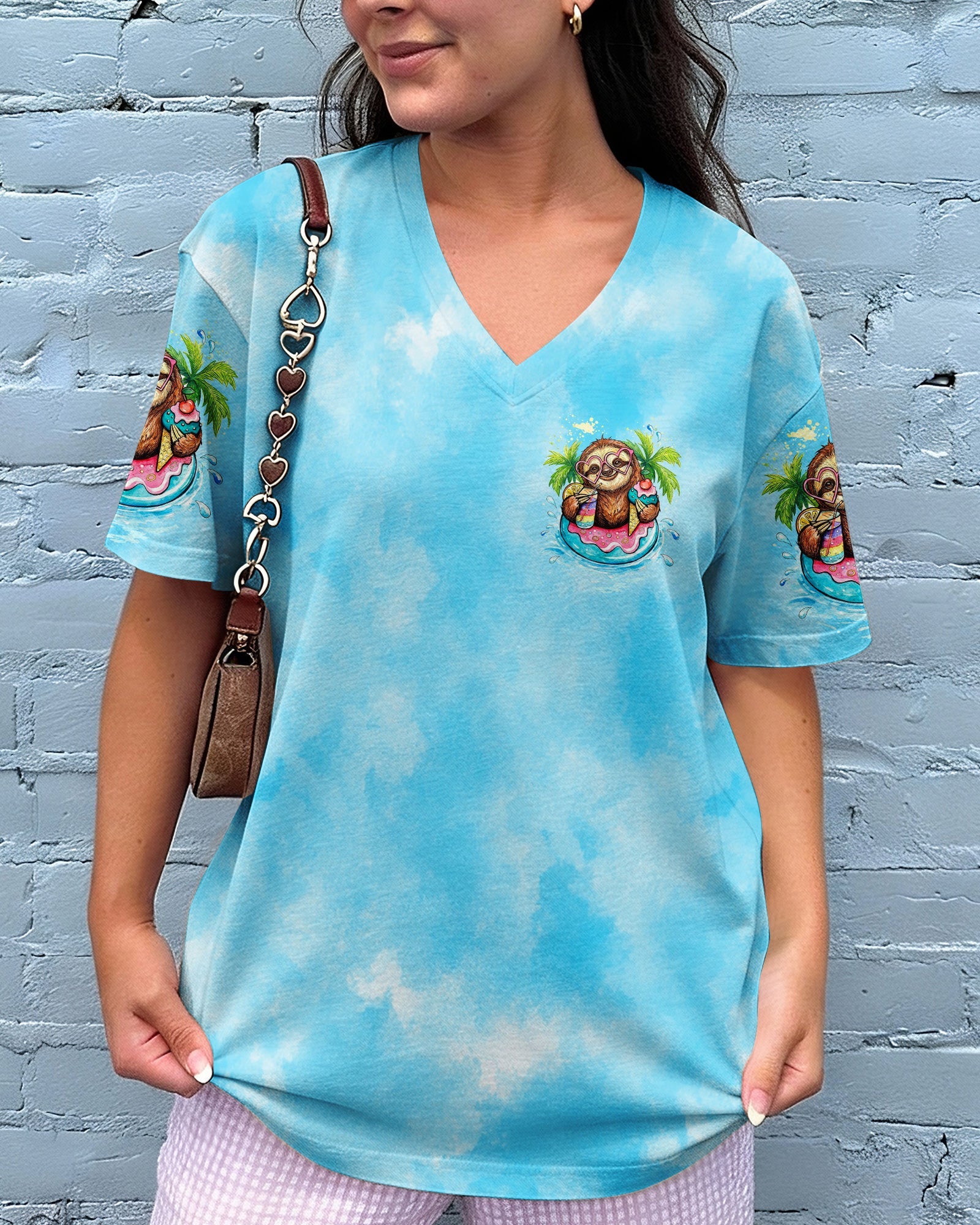 I'M ON ISLAND TIME  SLOTH ALL OVER PRINT - TLTW0804263