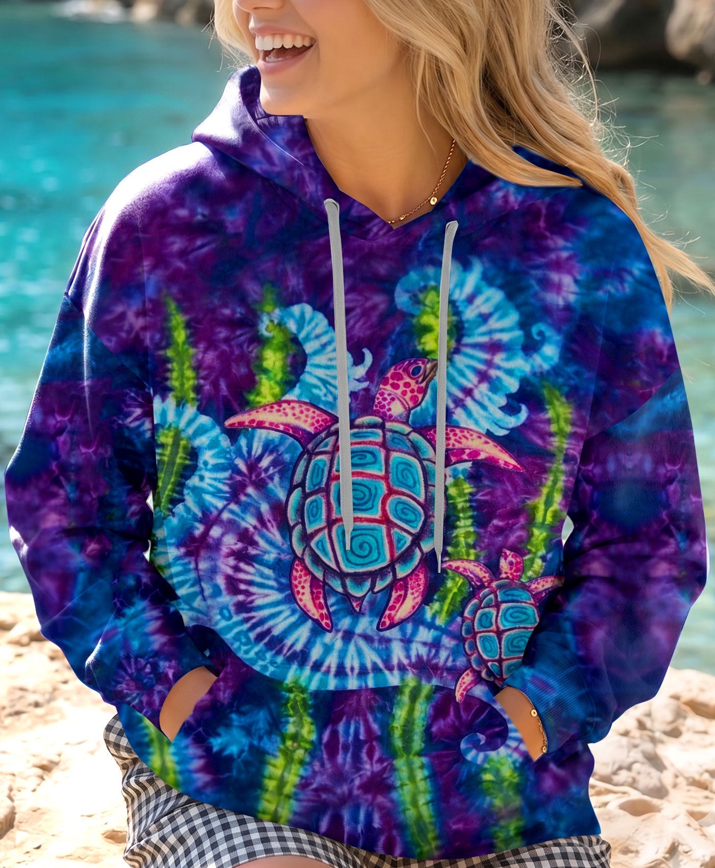 SEA TURTLE ALL OVER PRINT  - TLHN1504262