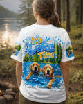 IT'S LAKE TIME LABRADOR DOG  ALL OVER PRINT - TLTW1805263