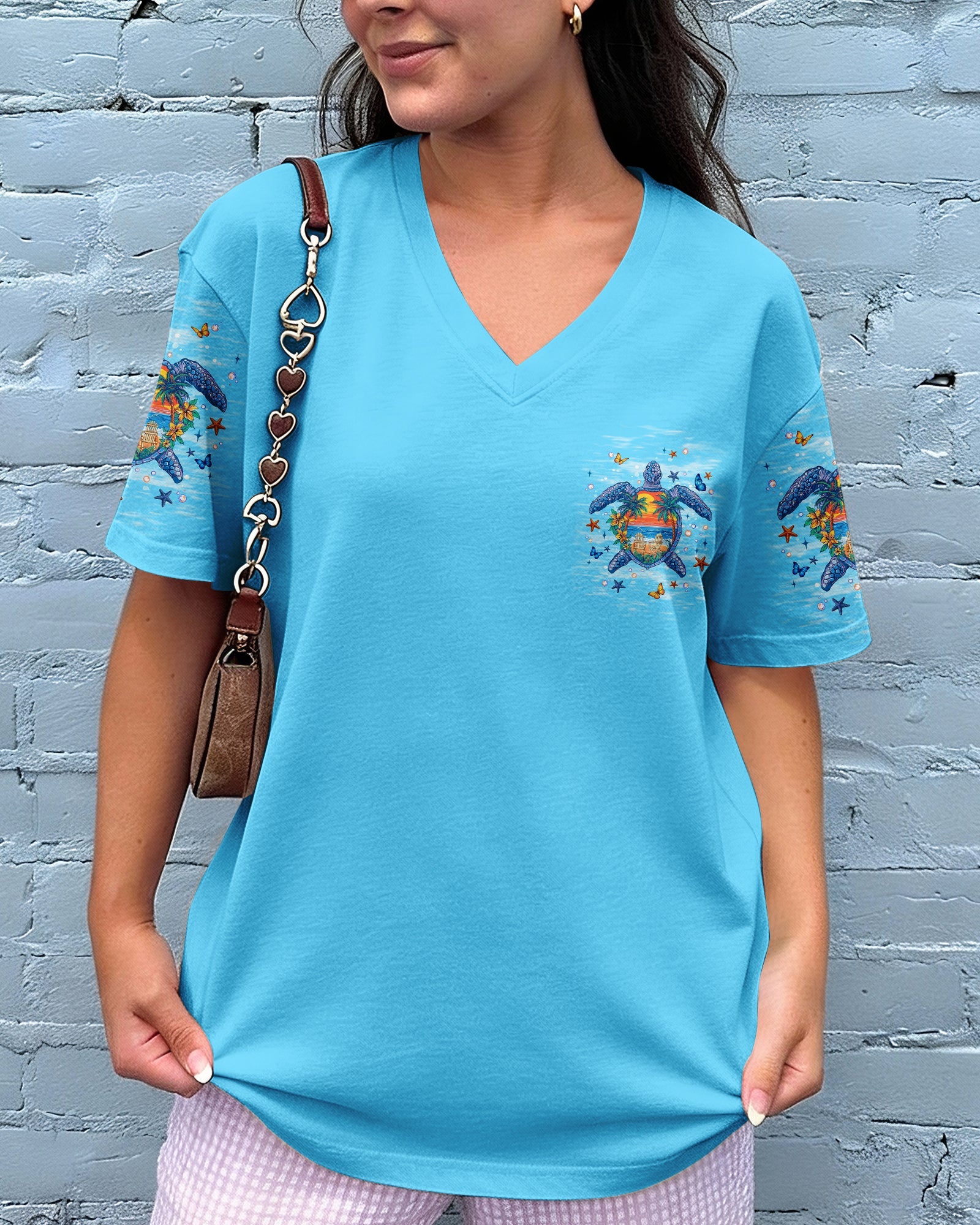 SALTWATER HEALS EVERYTHING TURTLE ALL OVER PRINT   - TLNT0406263