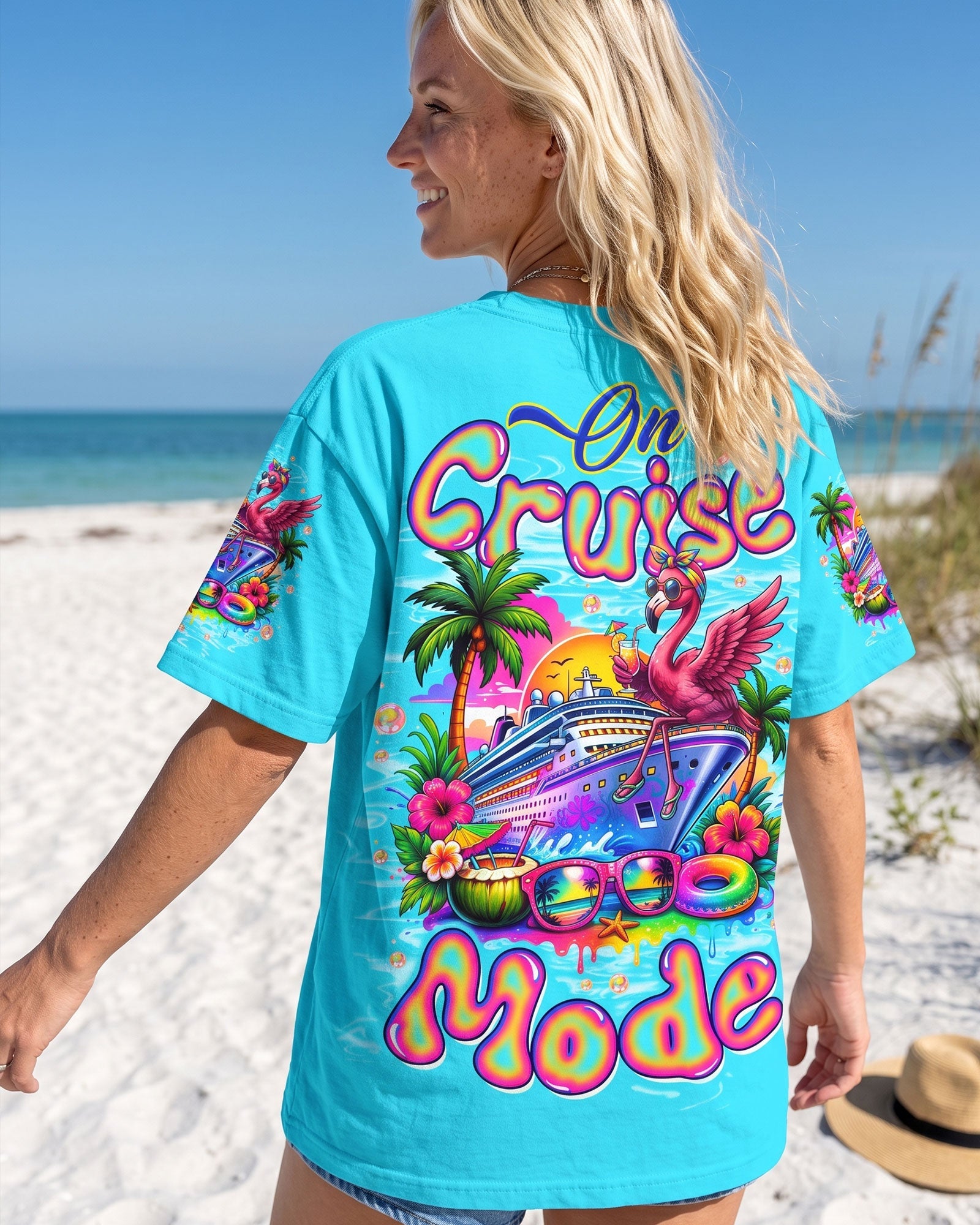 ON CRUISE MODE FLAMINGO ALL OVER PRINT - TLTW1607262