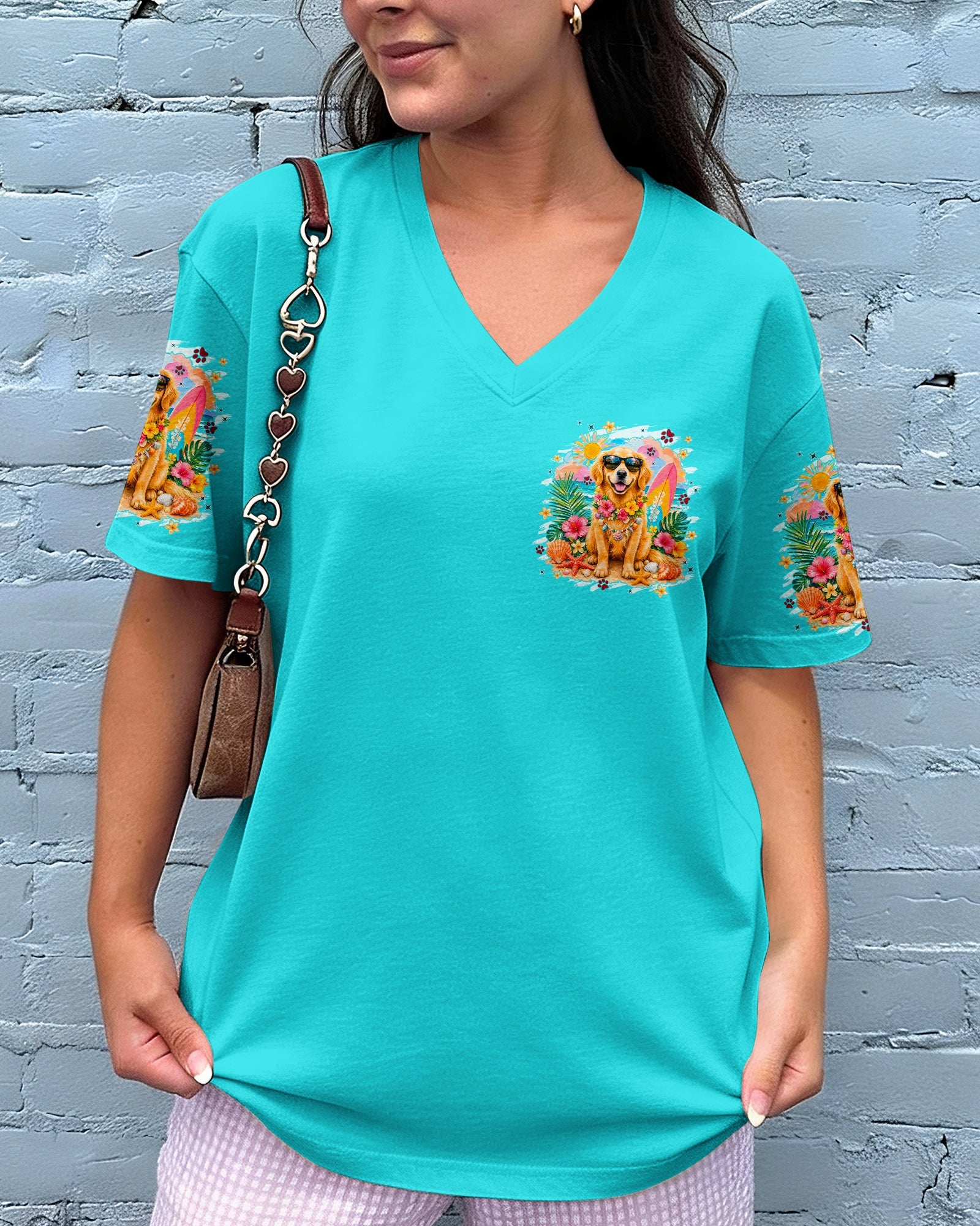 I'M ON ISLAND TIME GOLDEN RETRIEVER DOG ALL OVER PRINT - TYPQ1206263