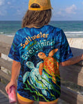 SALTWATER HEALS EVERYTHING TURTLE ALL OVER PRINT  - TLTW2204263