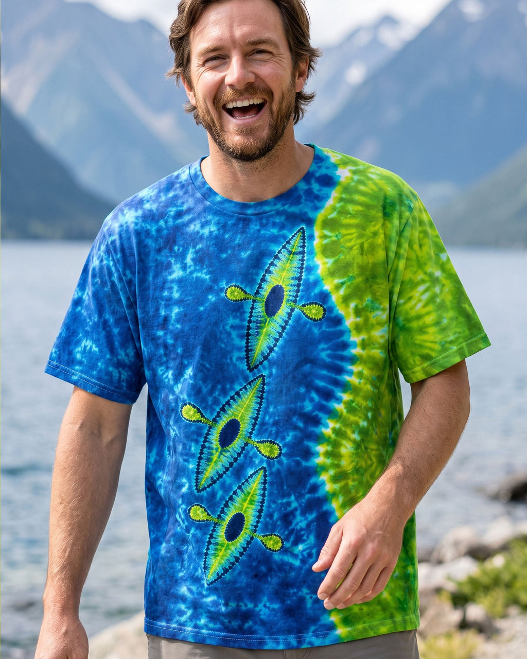 THREE  KAYAKS  BURST ALL OVER PRINT - TLTW0207265