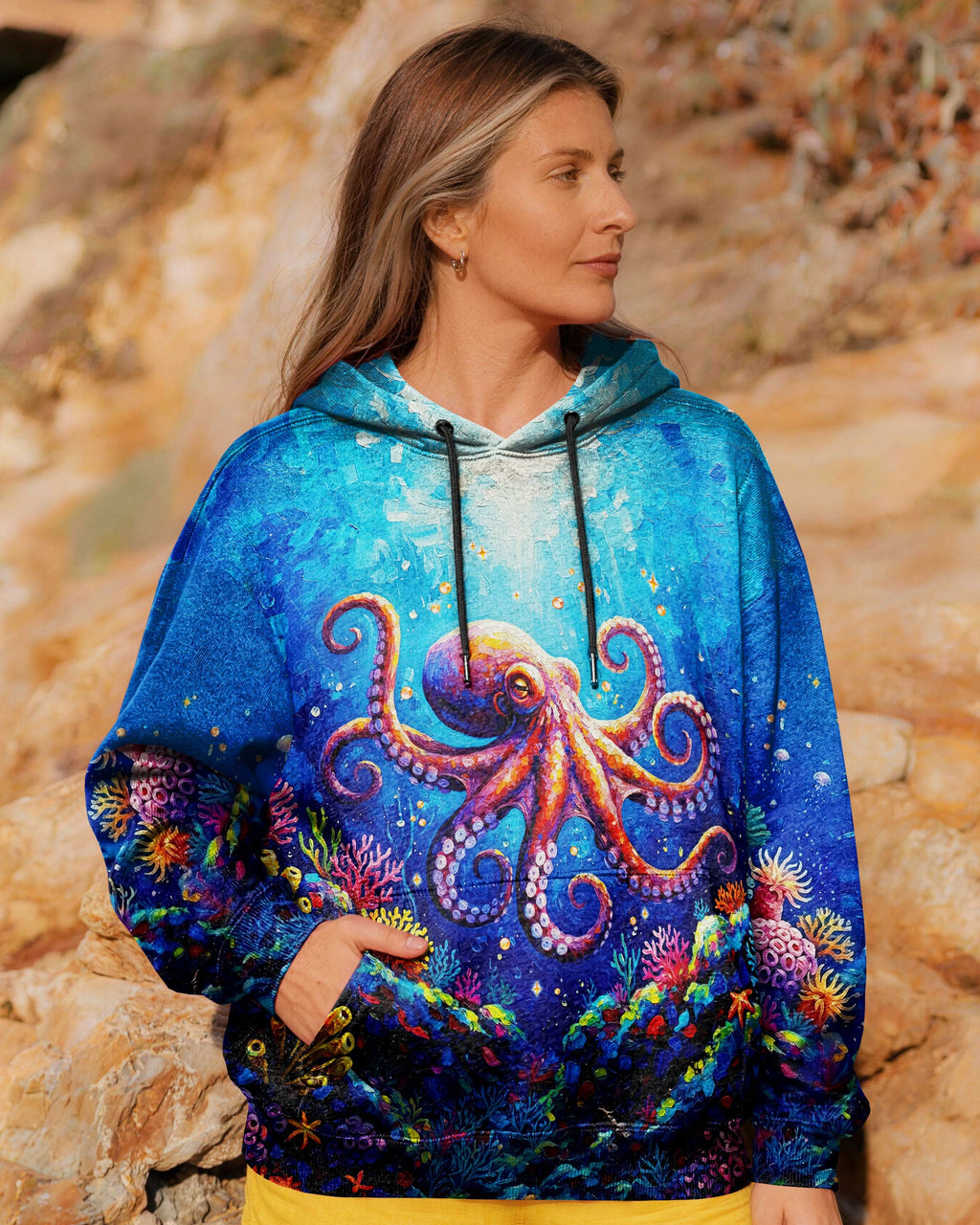 SMELL THE SEA FEEL THE BREEZE OCTOPUS ALL OVER PRINT  - TLNT2004263