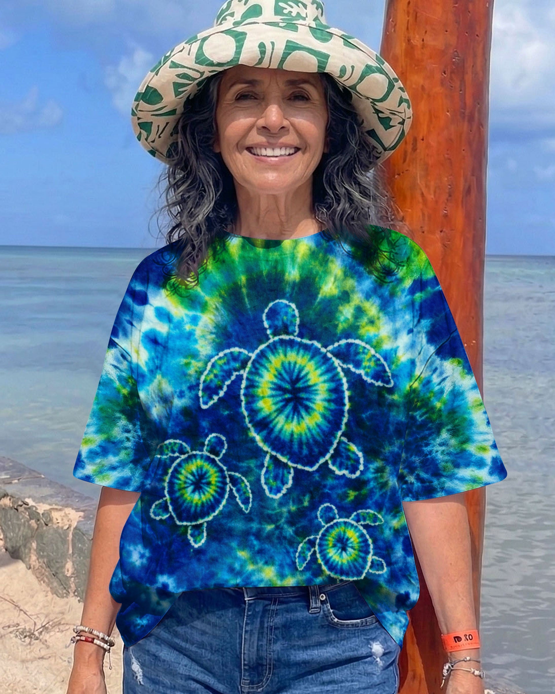 SEA TURTLE WATERCOLOR PATTERN ALL OVER PRINT  - TLTW1404262