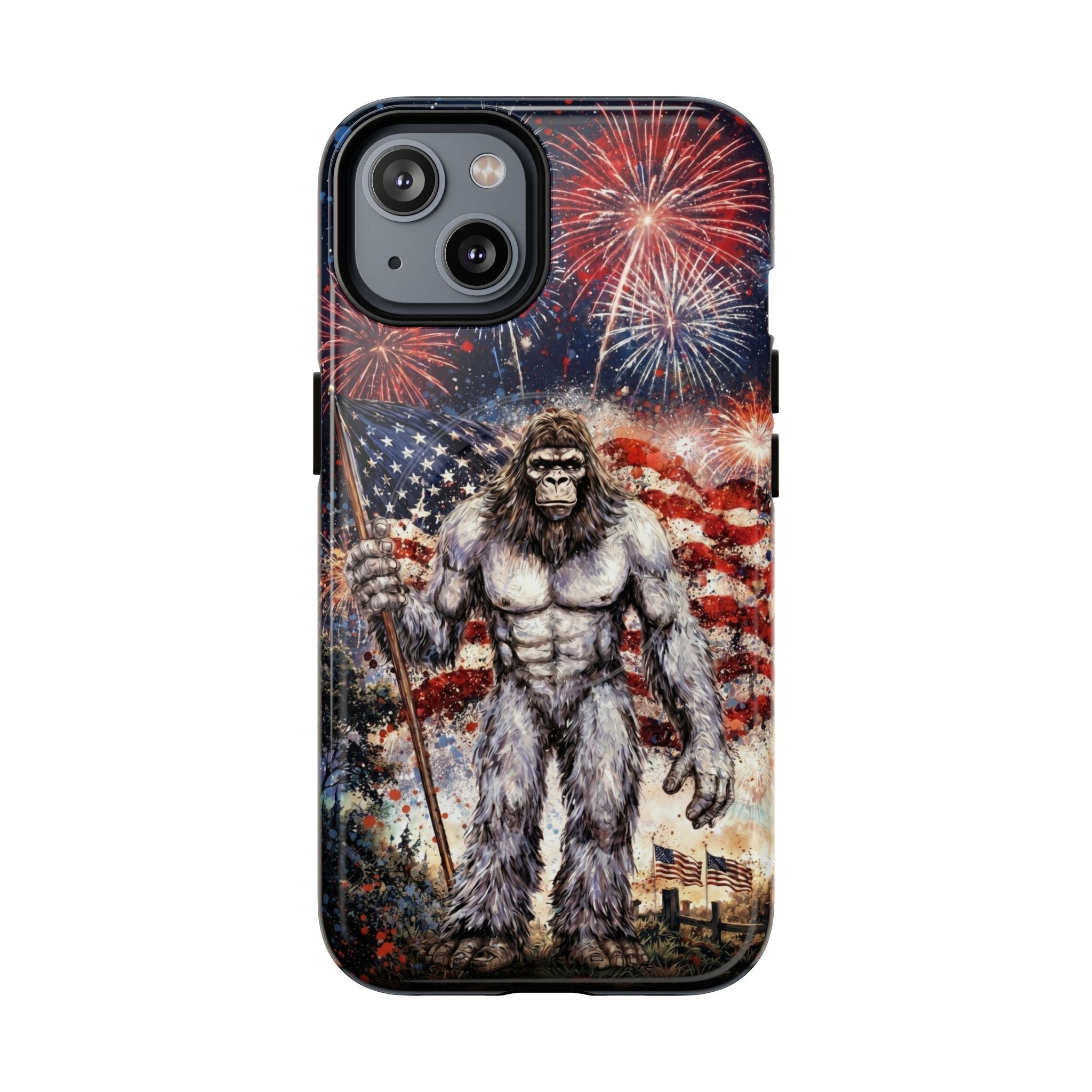BIGFOOT FIREWORK STARS AND STRIPES MAGNETIC PHONE CASE  - TLNO1905262