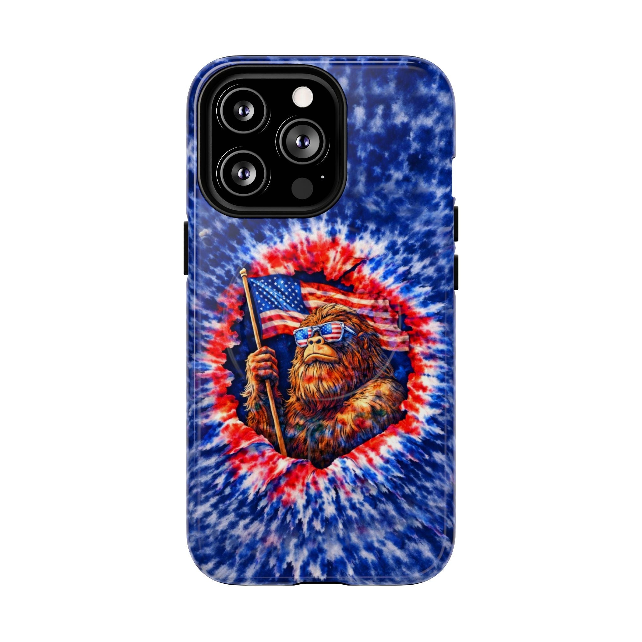 BIGFOOT WITH FLAG MAGNETIC PHONE CASE - TLHN0705264