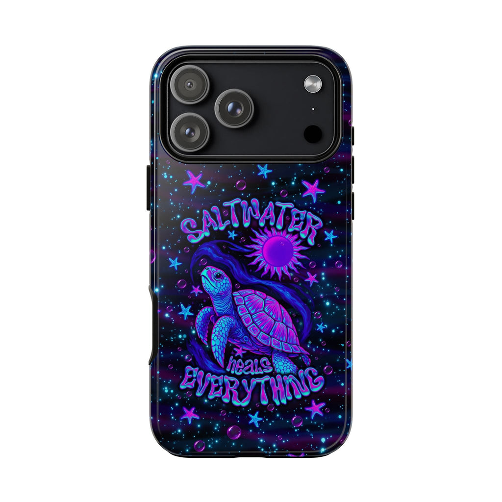 SALTWATER HEALS EVERYTHING TURTLE PHONE CASE  - TLNO1304262