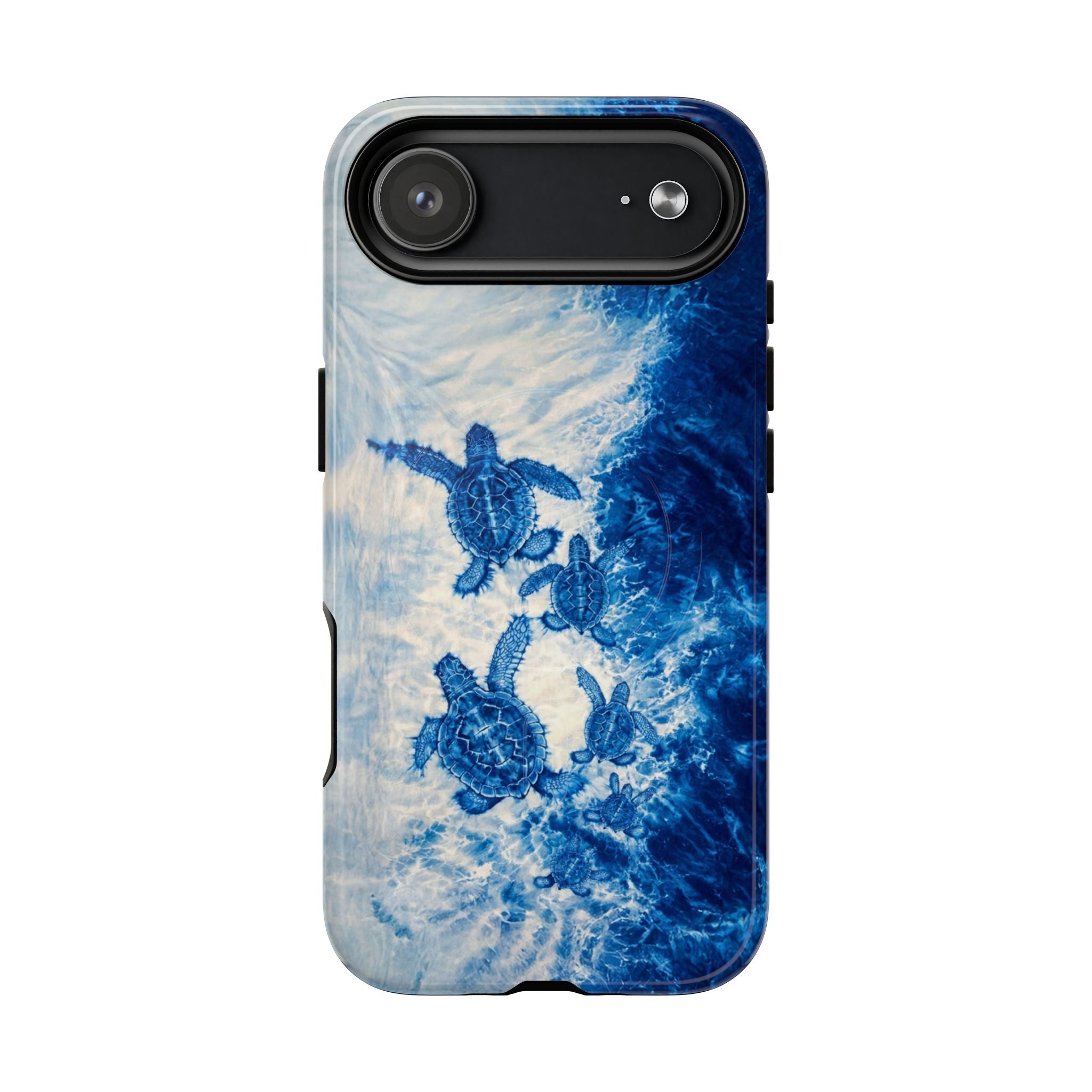 SEA TURTLE FAMILY WAVES MAGNETIC PHONE CASE  - TLTW1704264