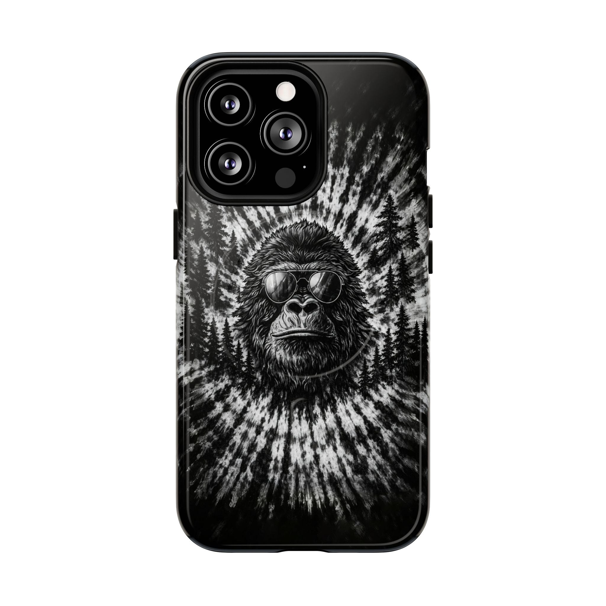 BIGFOOT BLACK & WHITE SWIRL MAGNETIC PHONE CASE  - TLTW2205262