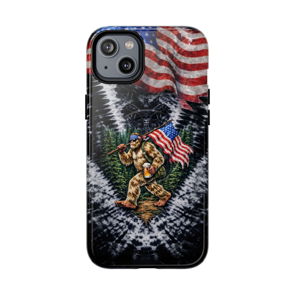 BIGFOOT WITH FLAG V SWIRL MAGNETIC PHONE CASE  - TLTW0405263