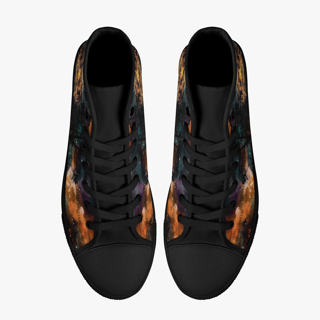 MAKING MEMORIES ONE CAMPFIRE AT A TIME BIGFOOT HIGH TOP CANVAS SHOES - TLNO2409245 jet