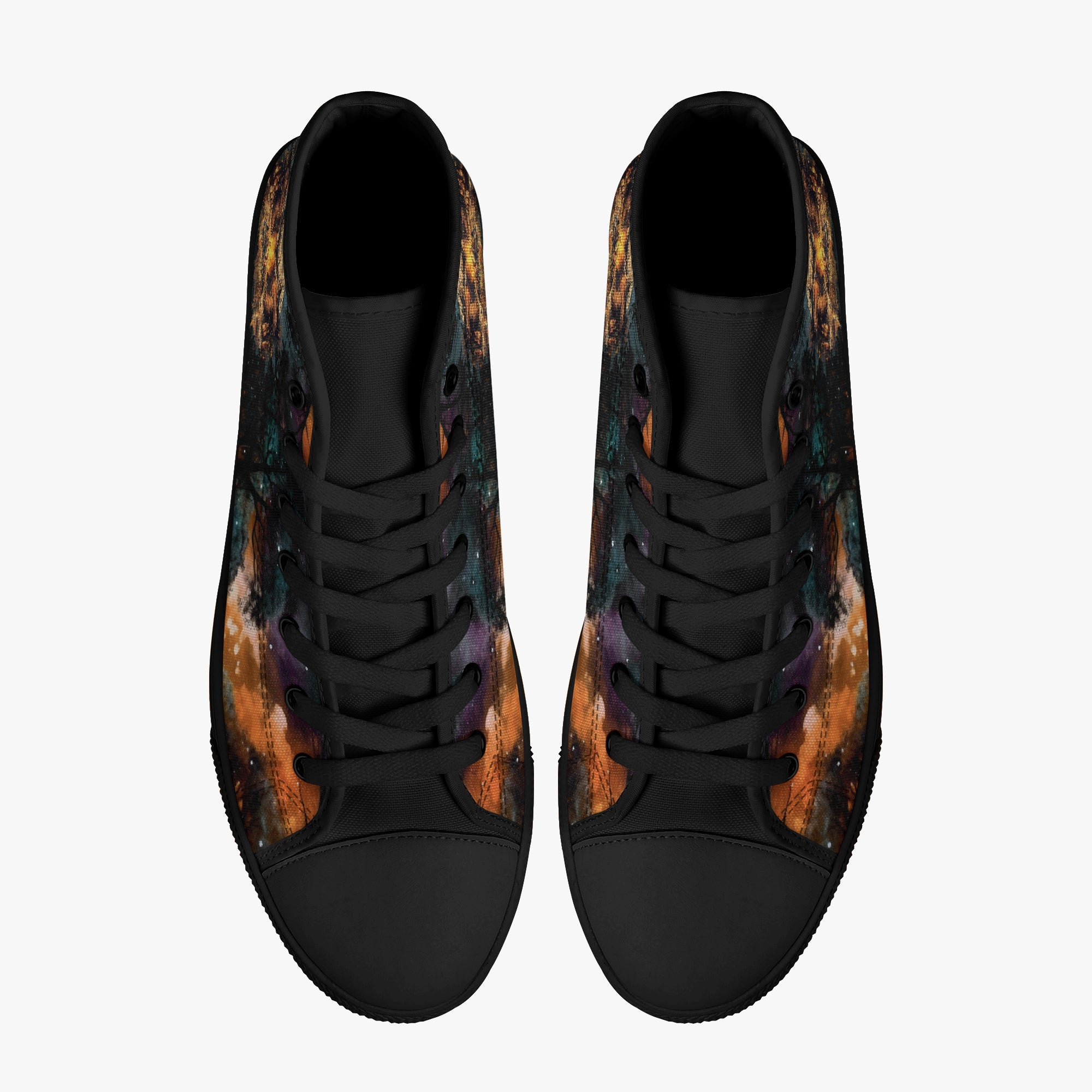 MAKING MEMORIES ONE CAMPFIRE AT A TIME BIGFOOT HIGH TOP CANVAS SHOES - TLNO2409245 jet