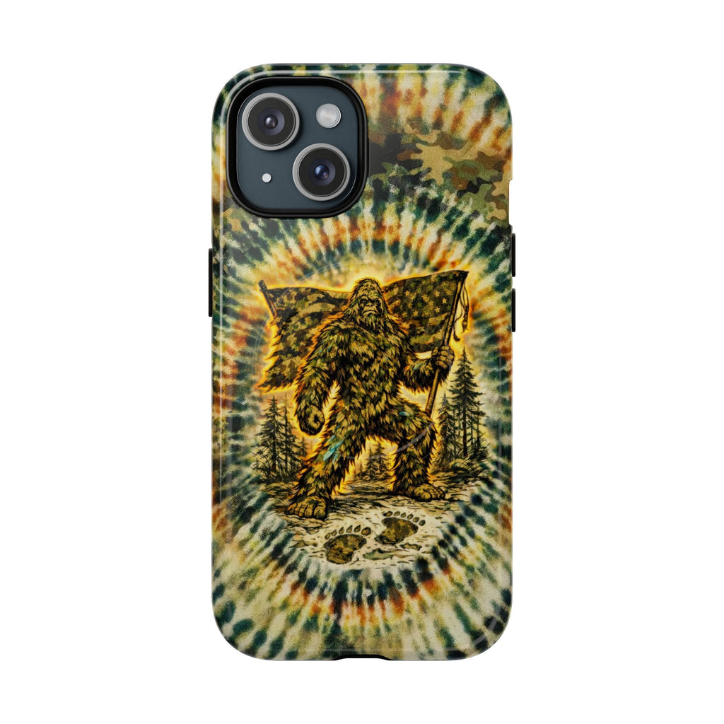 BIGFOOT WITH FLAG CAMOUFLAGE MAGNETIC  PHONE CASE  - TLTW0705262
